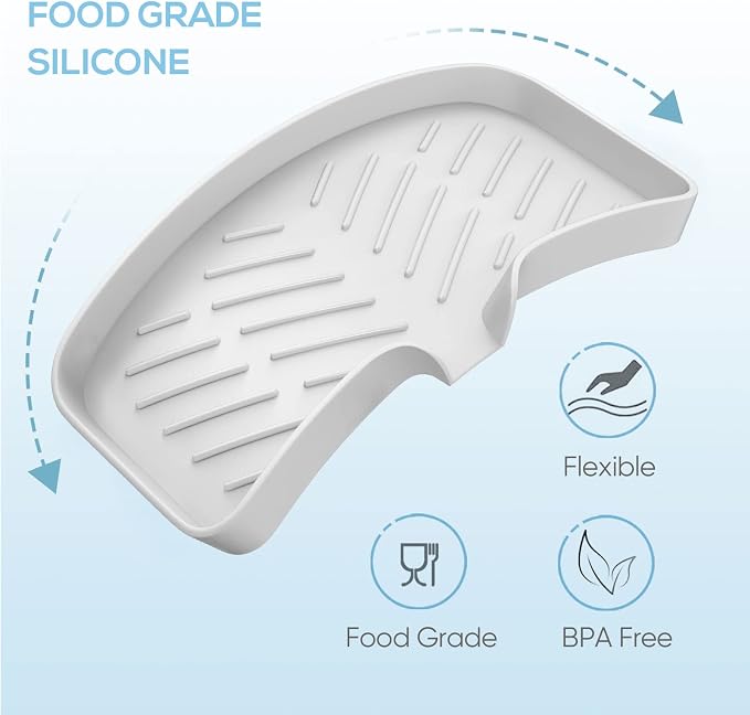 Kitchen Soap Tray, Kitchen Sink Tray Sponge Tray Kitchen Sponge Holder Self - Image 5