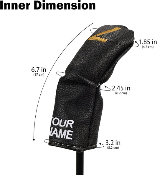 10pcs /Set Black Hybrid Iron Head Covers Protector - Image 2