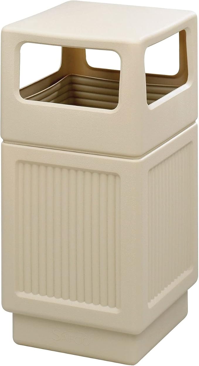 Safco Canmeleon Trash Can, 38 Gallons, Indoor and Outdoor Use, Durable & by SafcoProducts