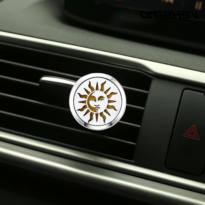 Sun Face Car Diffuser Vent Clip Aromatherapy Essential Oil Car Diffuser Vent - Image 4
