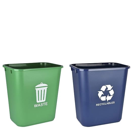 Acrimet Wastebasket Bin for Recycling and Waste, 6.75 Gallon/ 27 Quart/ 24 Liter by Organizingyourlife
