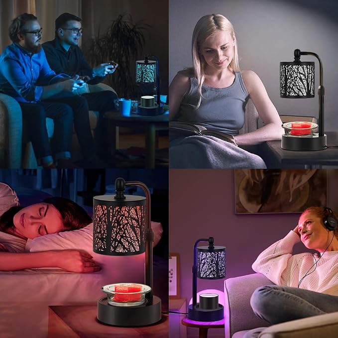 Tree Candle Warmer Lamp, LED Colors Changing Candle Warmer - Image 6