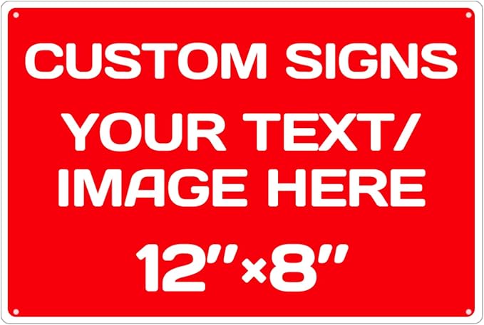 Personalized Aluminum Weatherproof Metal Sign by Repaly