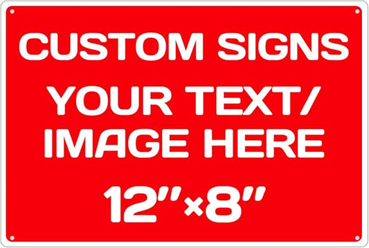 Personalized Aluminum Weatherproof Metal Sign by Repaly