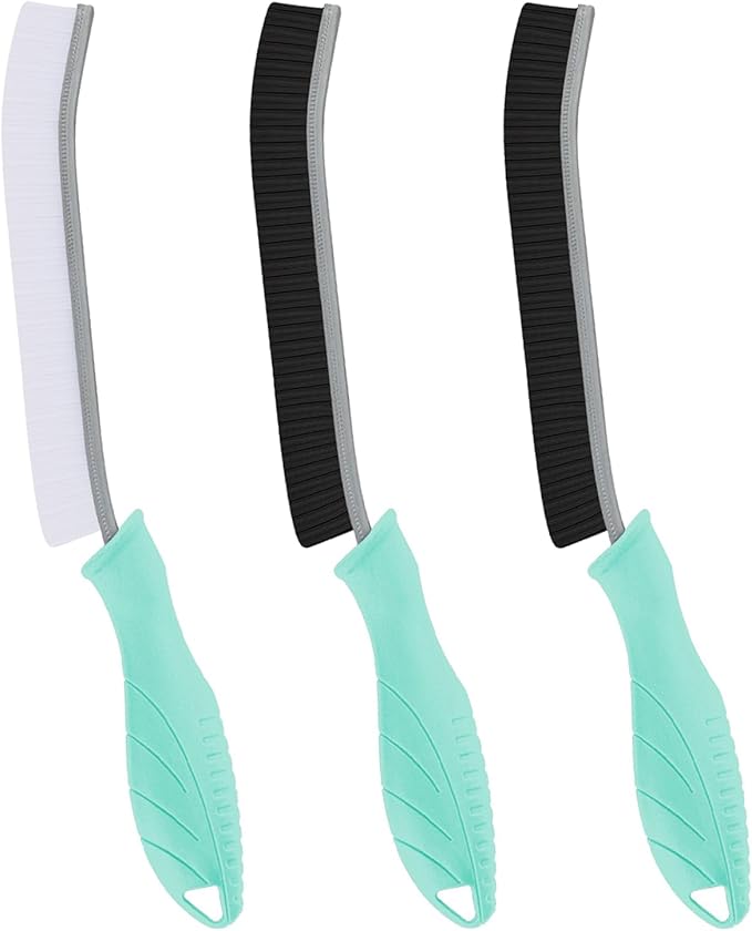Hard Bristle Crevice Cleaning Brush-Thin Gap Scrub Brush, Small Cleaning Brush by TQRR