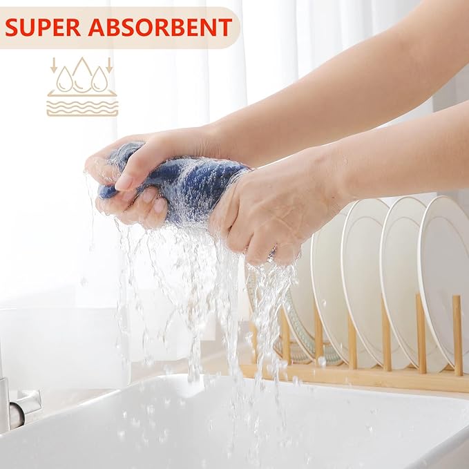 Homaxy 100% Cotton Waffle Weave Kitchen Dish Towels, Ultra Soft Absorbent Quick - Image 3