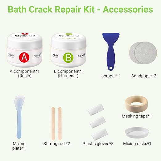 Tub Repair Porcelain Repair Kit, Crack Repair Kit - Image 3