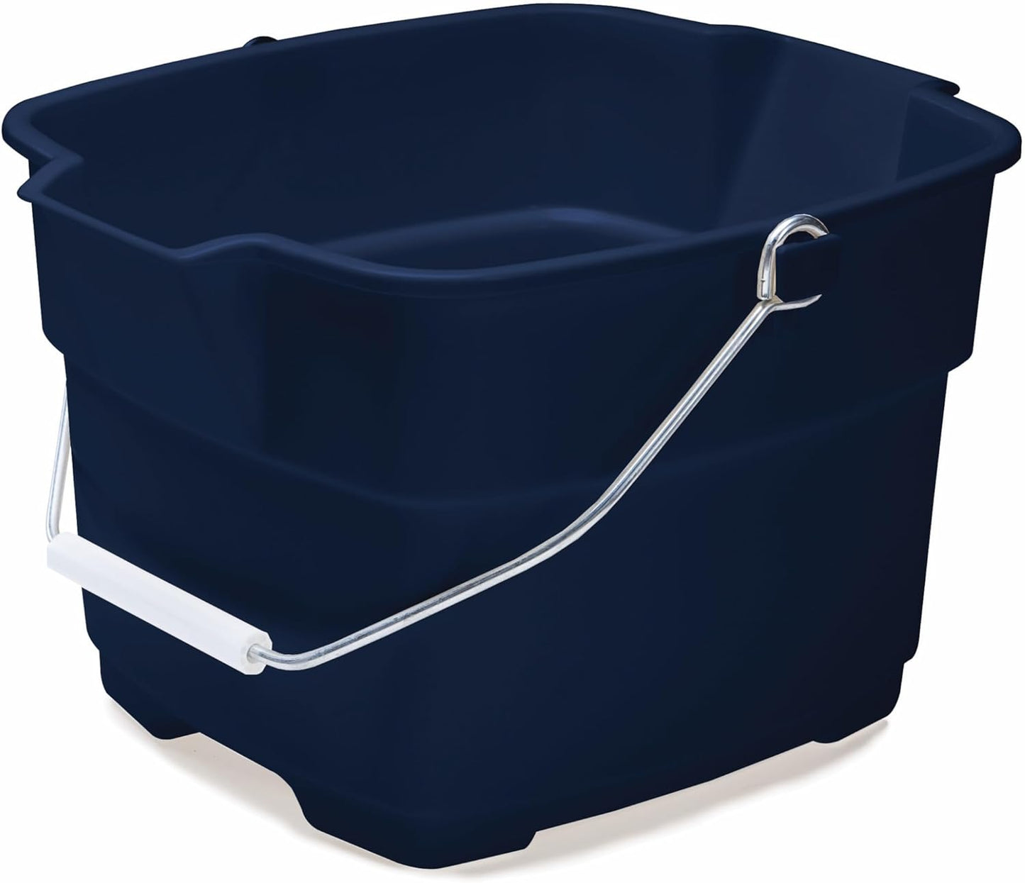 Rubbermaid Roughneck Square Bucket, 15-Quart, Blue, Comfortable/Durable Pour Handle, Sturdy Pail Bucket for Household Cleaning/Mopping