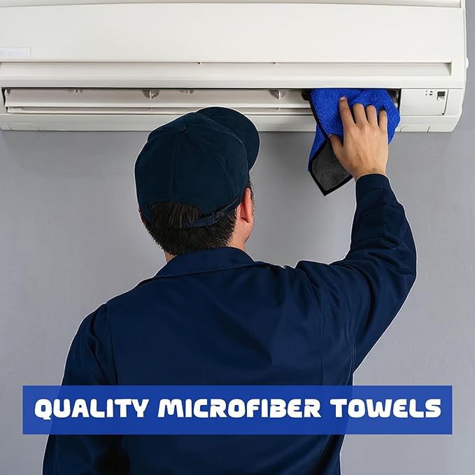 Tallew 50 Pcs Microfiber Towels 16 Inch x 16 Inch Microfiber Cloth Car Drying - Image 7