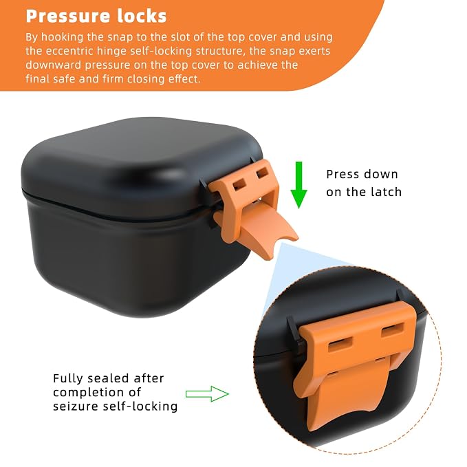 ARGOMAX Leak Proof Denture Bath Cup, Portable Soaking Denture Box, Denture Bath - Image 5
