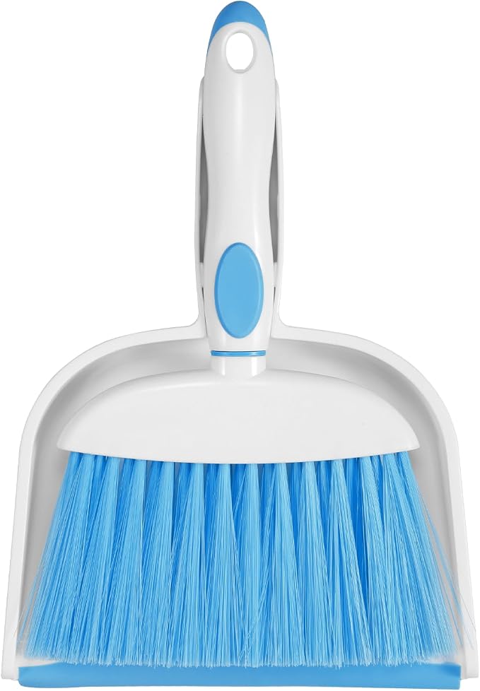NACENA Small Dust Pan and Brush Set, Mini Broom and Dustpan Set Small Hand by NACENA