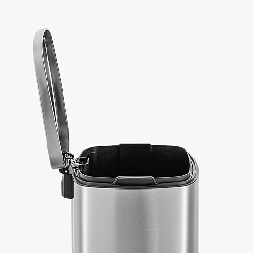 QUALIAZERO 50L / 13 Gallon Stainless Steel Step-On Kitchen Trash Can Soft-Close - Image 7
