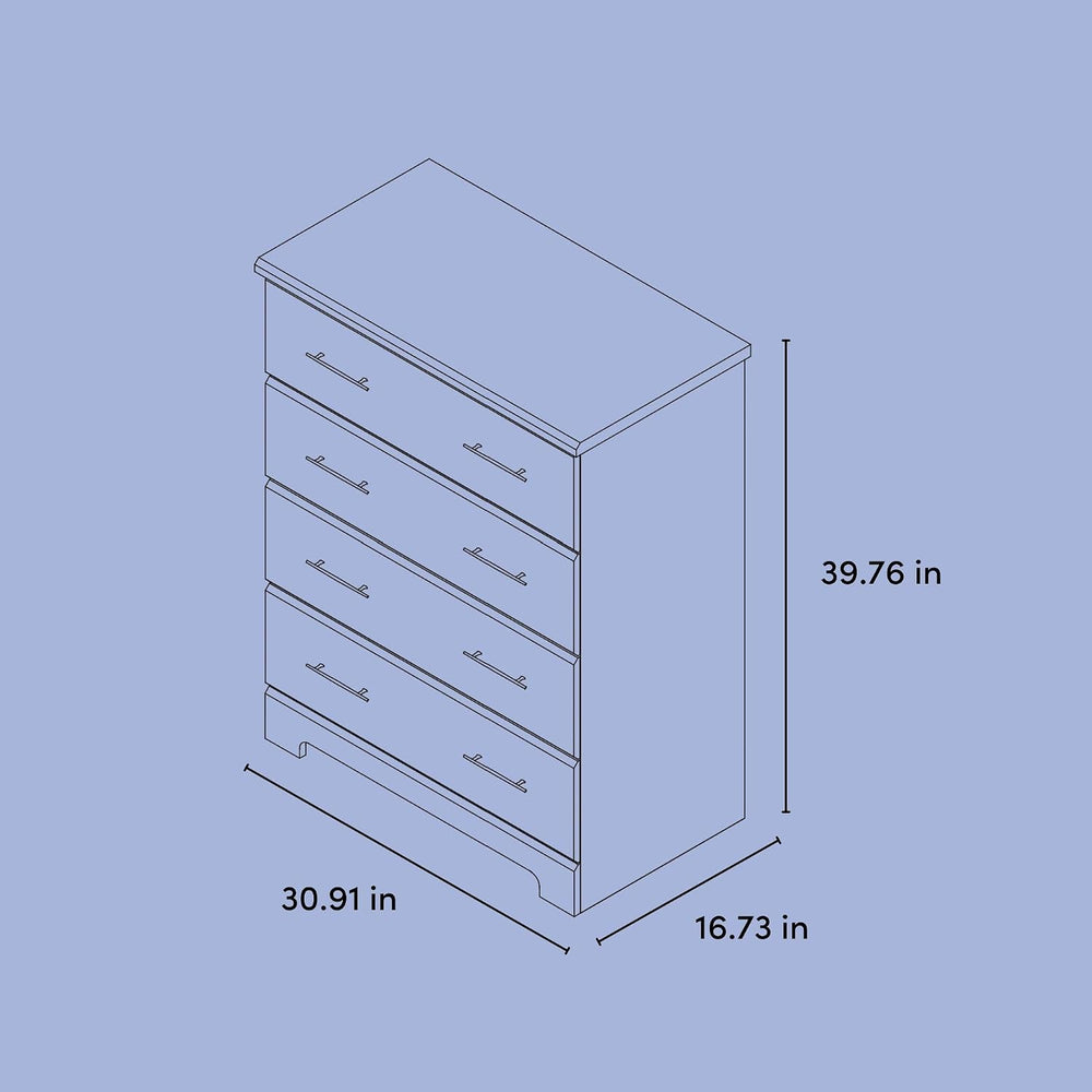 Storkcraft Brookside 4 Drawer Chest, Driftwood