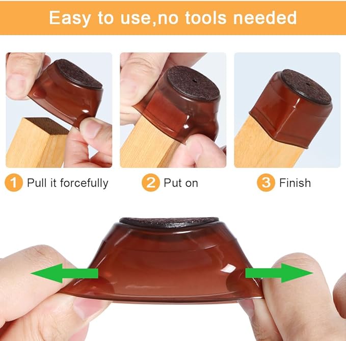 32 Pcs Silicone Chair Leg Floor Protectors - Image 4