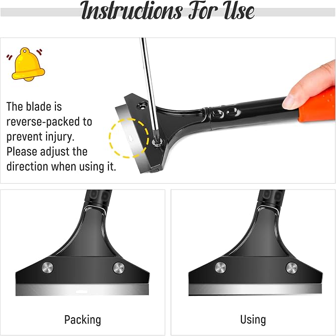 DIYSELF Razor Blade Scraper, Floor Scraper, Scraper Tool - Image 4