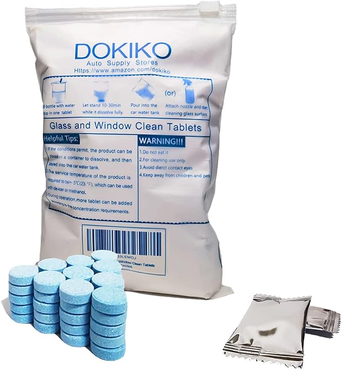Glass Cleaner Refill Tablets by DOKIKO