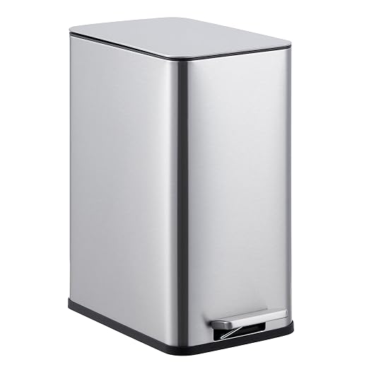 2.6 Gallon Kitchen Trash Can, Stainless Steel Garbage Can by Unknown
