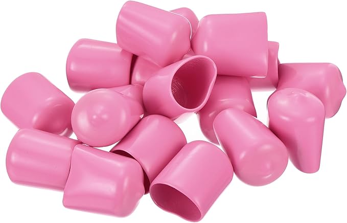 uxcell 20pcs Rubber End Caps 16mm ID Vinyl PVC Round Tube Bolt Cap Cover Screw - Image 4