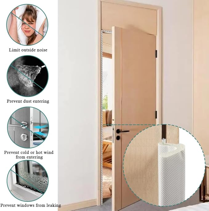 Kerf Weather Stripping Door Seal Strip 26 Ft Q Foam Door Weatherstrip Seal - Image 2