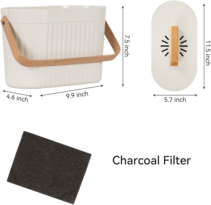 Odorless Counter Top Compost Bucket - Image 6