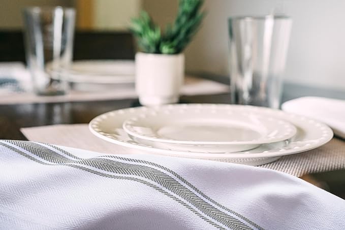 Dish Towels Set Size 15x25 Inch, 100% Cotton Soft & Absorbent Linen Kitchen - Image 4