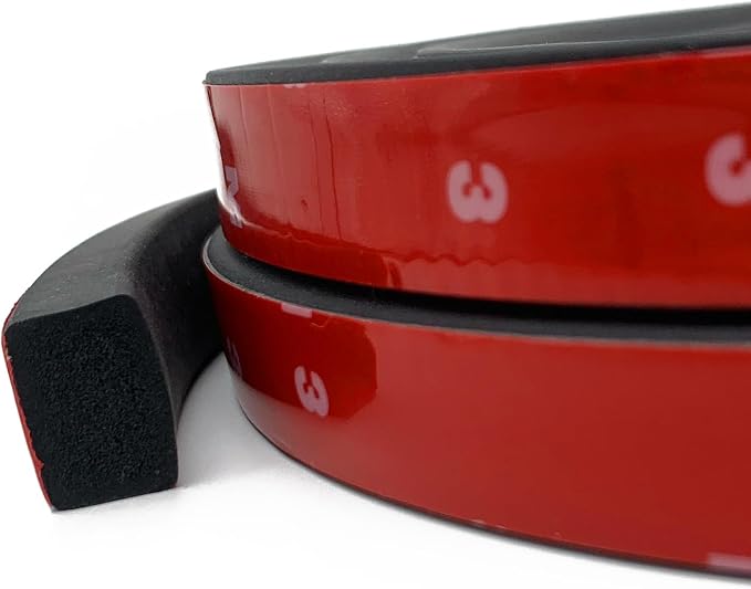 Rubber Weather Stripping, Rectangle Foam Seal Strip, Rubber Gasket by PACIXU