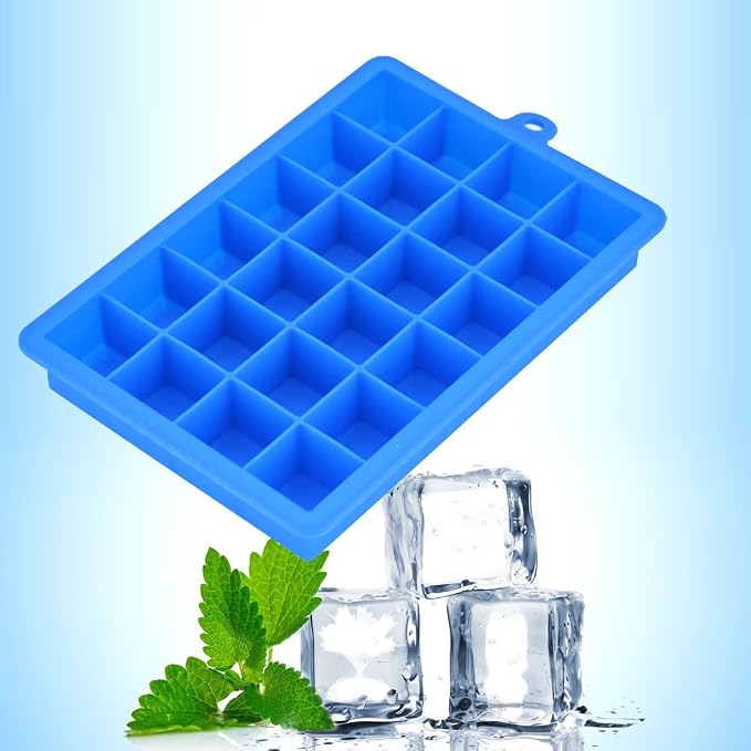 Ice Cube Tray, Silicone Square Ice Trays Easy Release Stackable Ice Cube Mold - Image 4