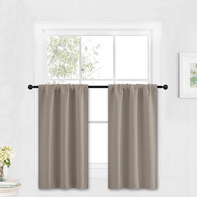 RYB HOME Small Curtains Blackout by RYBHOME