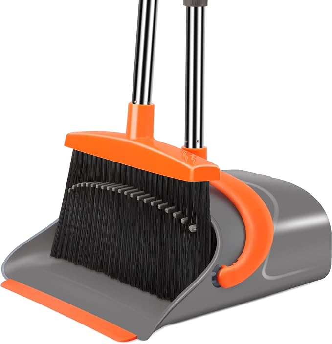 Broom and Dustpan Set for Home, Broom and Dustpan Combo for Office, Long Handle by BroomdustpanwithComboSet
