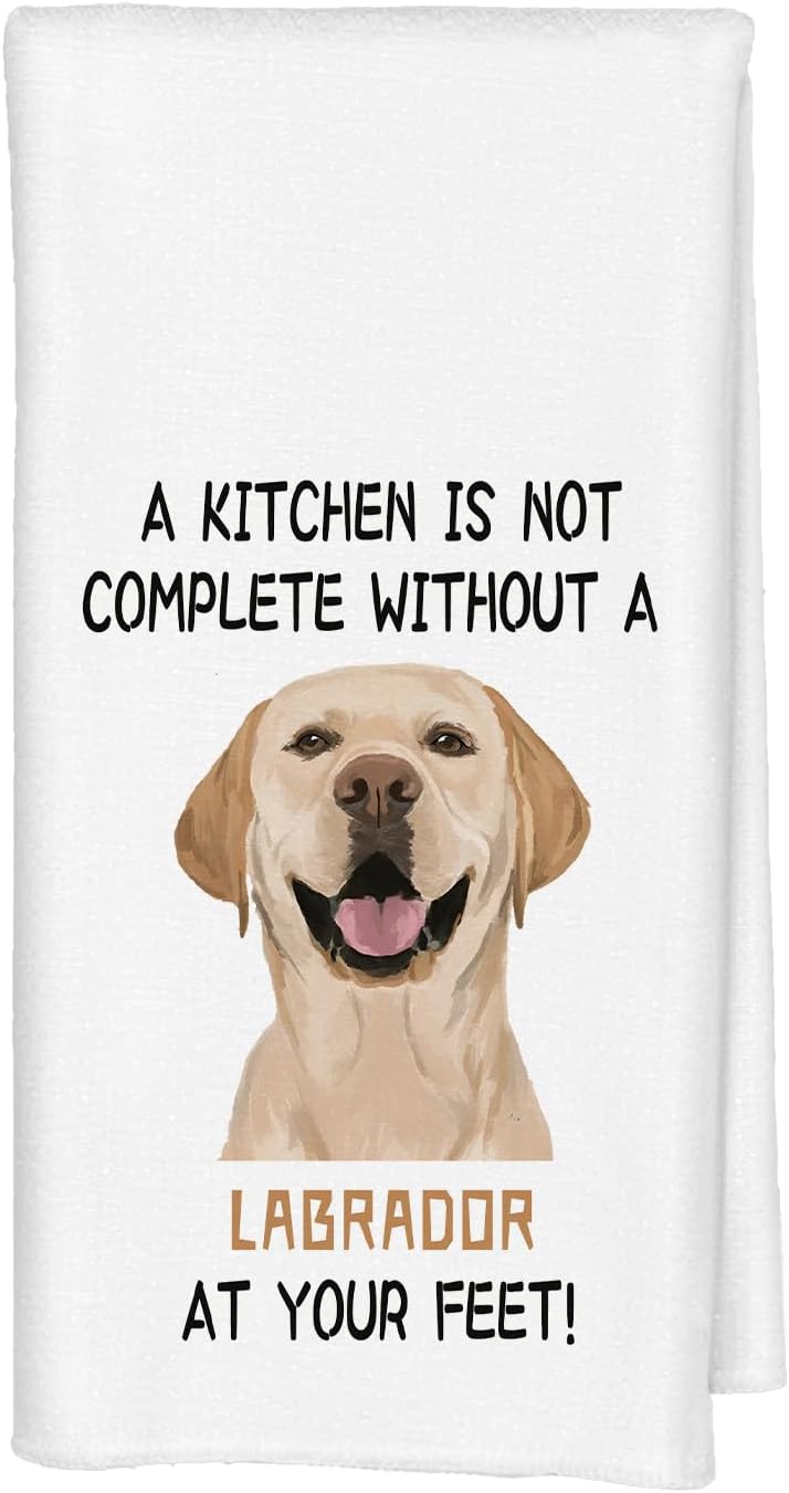 Labrador Retriever Gifts Kitchen Towels, Yellow Labrador Retriever Gifts Hand Towels for Kitchen, Yellow Lab Gift, Dog Kitchens Decor, 16x24 Inches