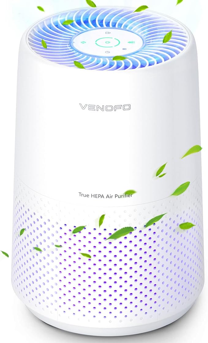 Air Purifiers for Bedroom, H13 HEPA Air Purifiers by VENDFO