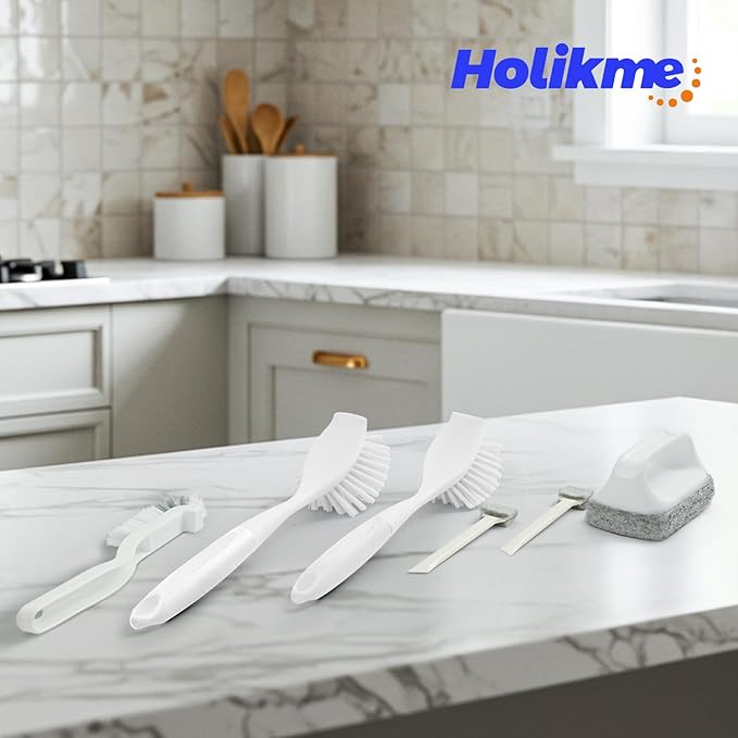 Holikme Cleaning Brush Set, Scouring Pad - Image 7