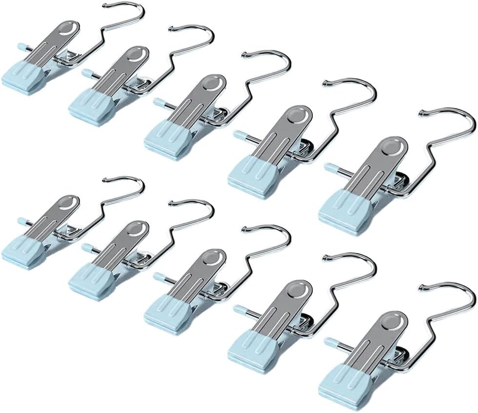 Space-Saving Clothespin Hat Pants Storage Hanging Travel Hook, Boot Hangers f...