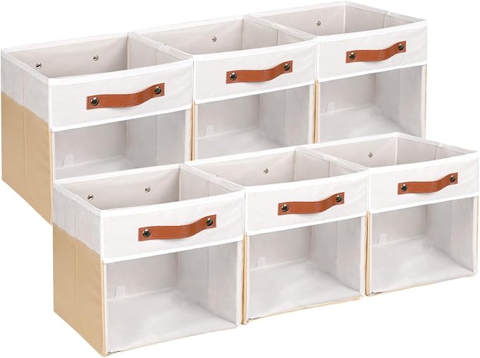 HNZIGE 11 Inch Foldable Fabric Storage Cubes by HNZIGE