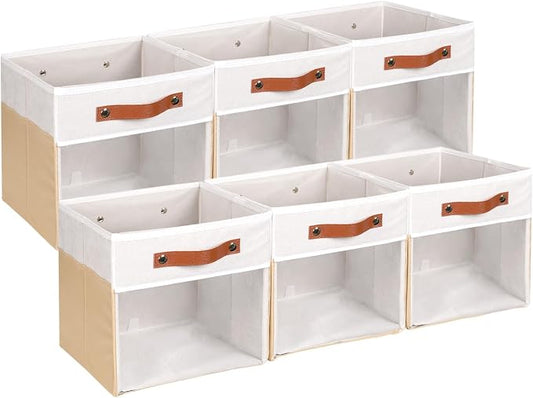 HNZIGE 11 Inch Foldable Fabric Storage Cubes by HNZIGE