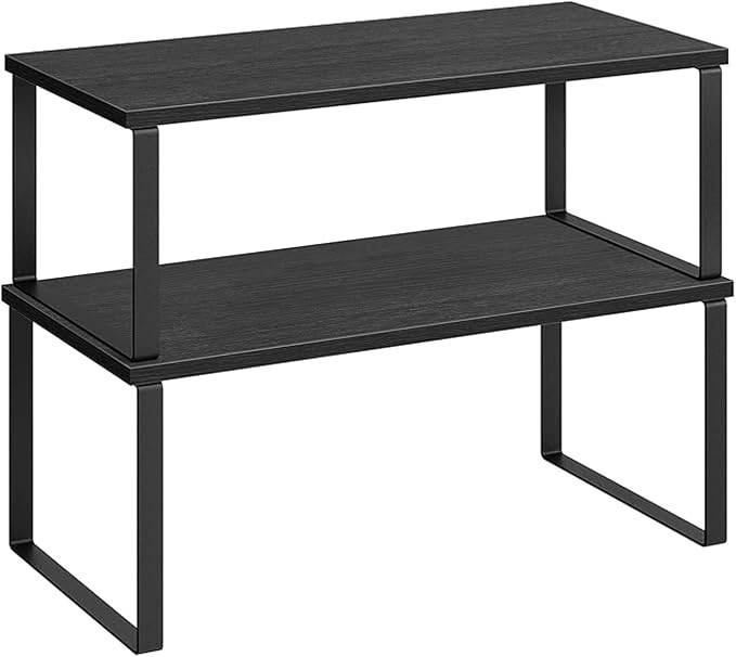 Cabinet Organizer Shelf, Kitchen Counter Storage, 2-Piece Set, Stackable Spice by Unknown