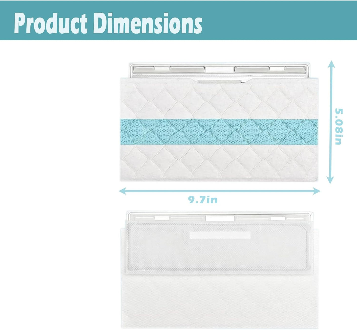 Replacement Pads forVM252 VM200 VM190 VM250 VM251 VM200C VM252C QM250 VC205,20 Pcs Disposable Vac Mop Pads Refills