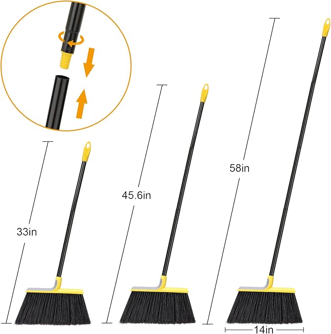 4 Packs Outdoor Broom for Floor Cleaning - Image 6