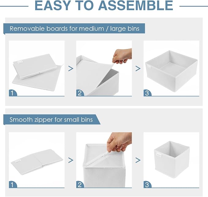 Criusia Drawer Organizer Clothes, 8 Pack Underwear Drawer Organizer, Foldable - Image 6
