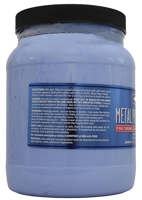 Blue Magic 550 Metal Polish Cream Non-Abrasive Tarnish and Oxidation Remover - Image 3