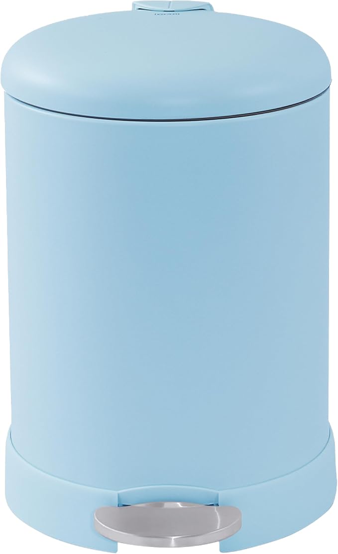 Glad Small Trash Can, 1.2 Gallon | Round Stainless Steel Garbage Bin - Image 7