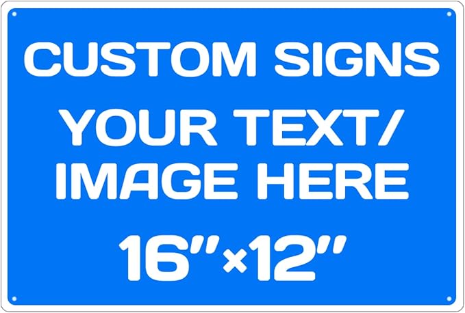 Personalized Aluminum Metal Signs by Repaly