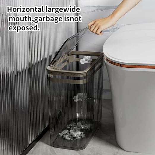 Transparent Trash Can, Bathroom Trash Cans - Image 6