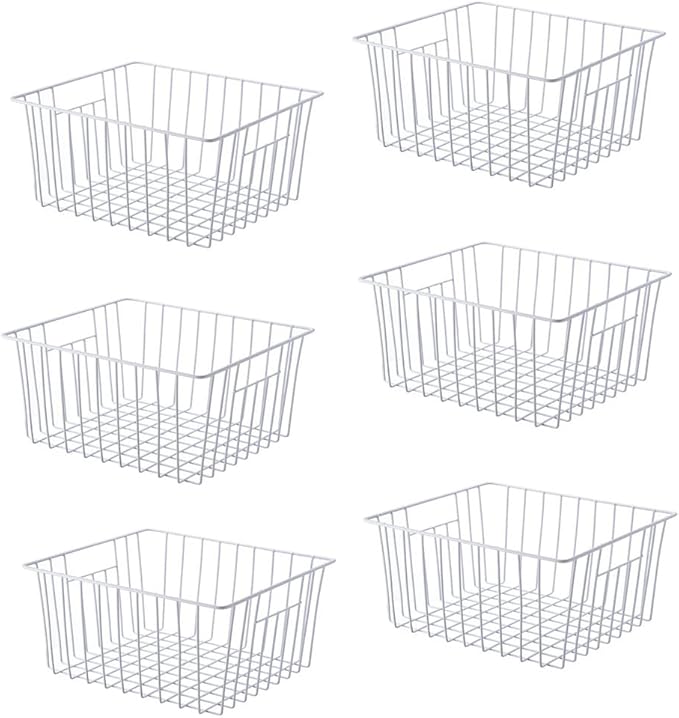 Upright Freezer Organizer Bins， Freezer Baskets by Unknown