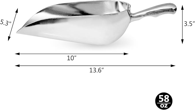 New Star 34585 Cast Aluminum Utility Scoop - Image 2