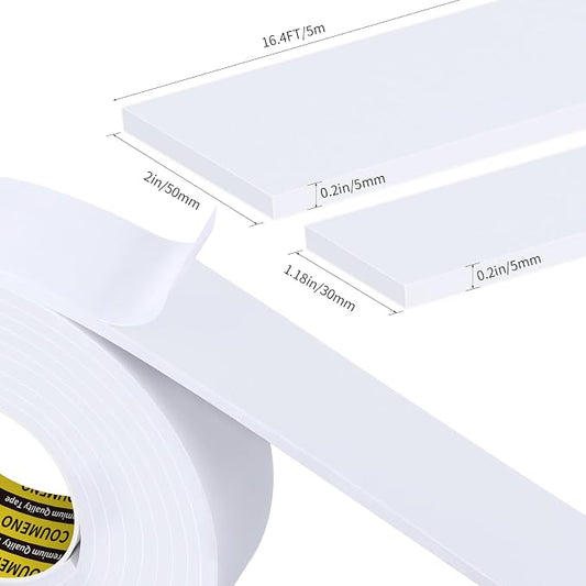 Sponge EVA Single Sided Foam Tape 2inX16.4FT Strong Adhesive Weatherproof Foam - Image 2