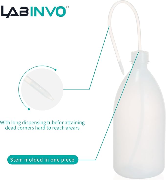 4pcs of Economy Wash Bottles, Vol.1000ml, Narrow-Mouth Squeeze Bottles Bottles - Image 4