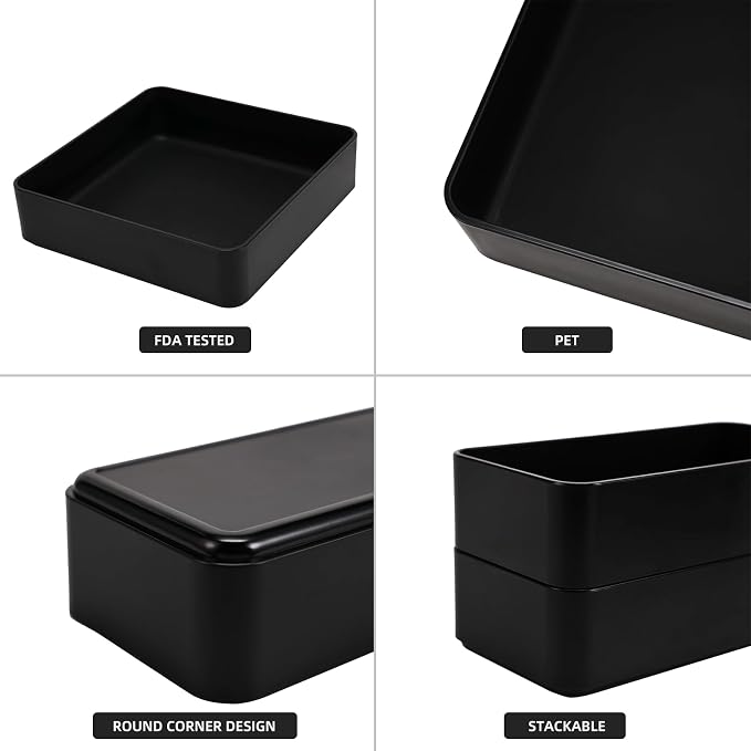 11-Piece Stackable Drawer Organizer Set, Stationery, Utensils in Bathroom - Image 7