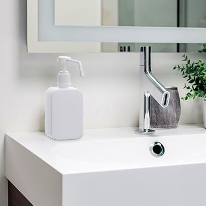 Pump Bottles Dispenser 16.9oz/500ml, 2 Pack Empty Plastic Lotion Shampoo Bottles - Image 7