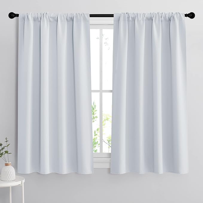 RYB HOME Curtains for Bedroom 63 inches Long, W 34 x L 63, 2 Panels by RYBHOME